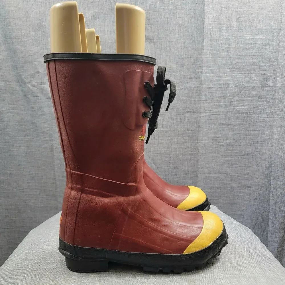 Red Wing Worx Overshoes Waterproof Steel Toe Boots 400 Thinsulate Ultra Men's 6